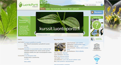 Desktop Screenshot of lehti.luontoportti.fi