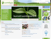 Tablet Screenshot of lehti.luontoportti.fi